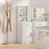 Highboard Biały 40 x 40,5 x 135 cm Materiał drewnopochodny
