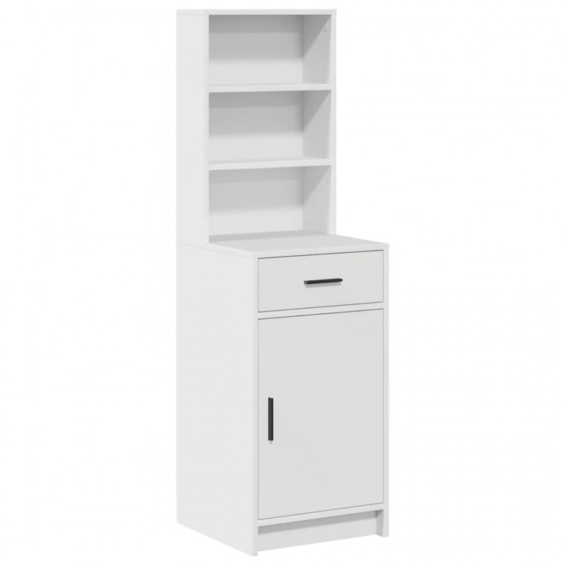 Highboard Biały 40 x 40,5 x 135 cm Materiał drewnopochodny