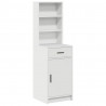 Highboard Biały 40 x 40,5 x 135 cm Materiał drewnopochodny