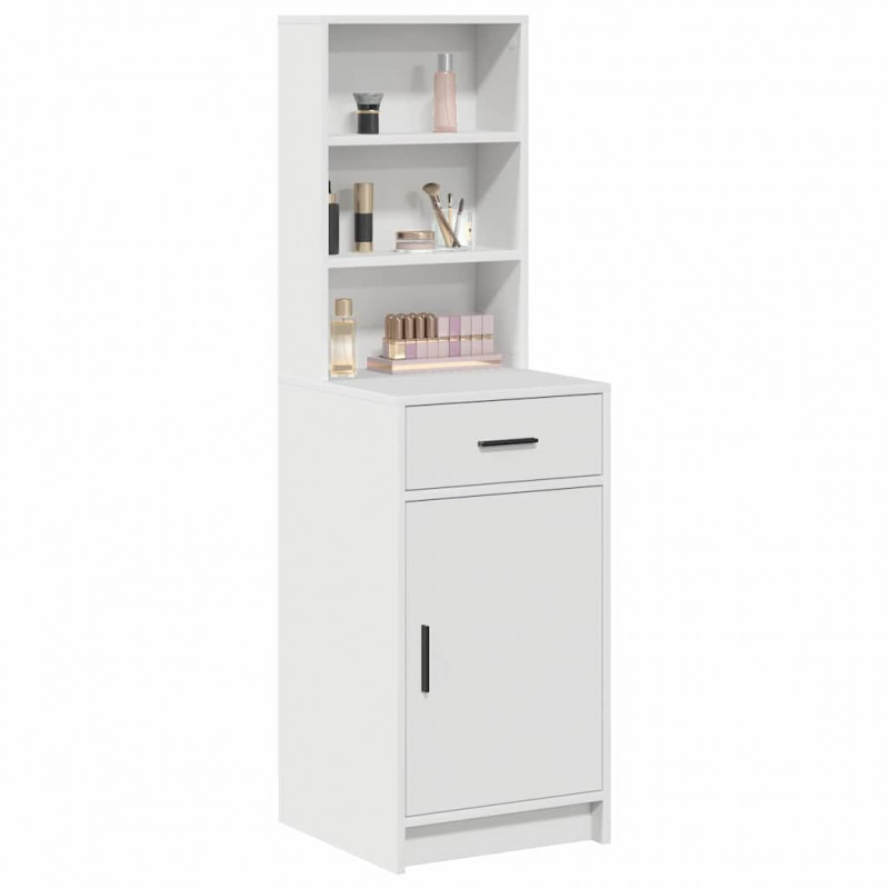 Highboard Biały 40 x 40,5 x 135 cm Materiał drewnopochodny