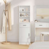 Highboard Biały 40 x 40,5 x 135 cm Materiał drewnopochodny