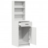 Highboard Biały 40 x 40,5 x 135 cm Materiał drewnopochodny
