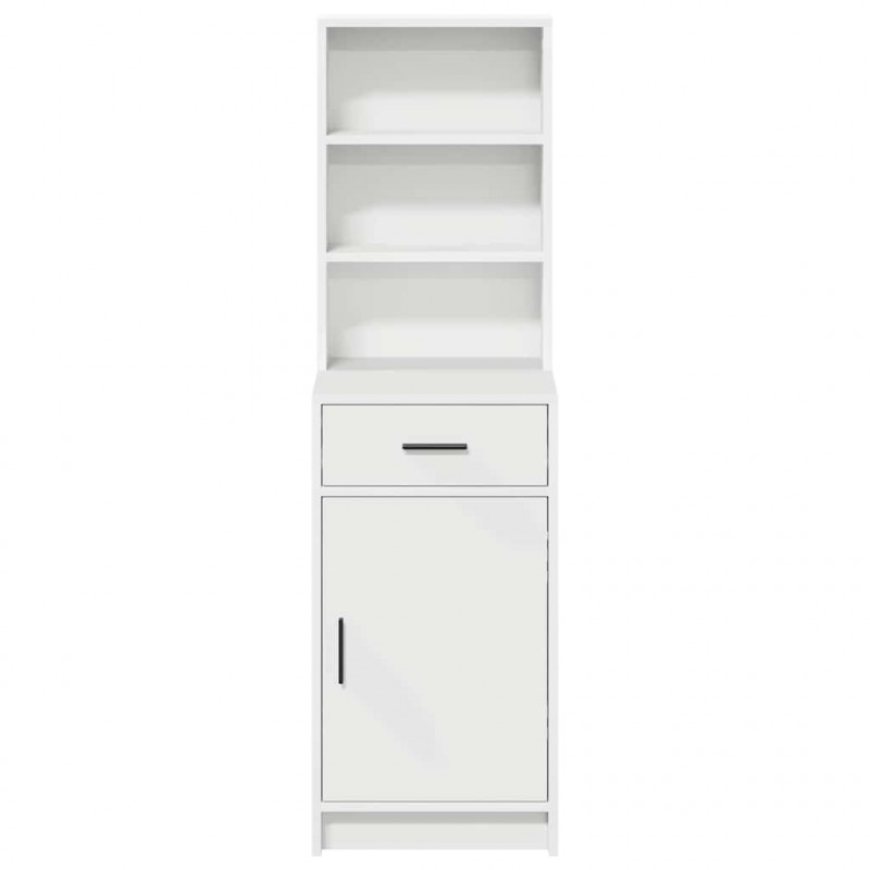 Highboard Biały 40 x 40,5 x 135 cm Materiał drewnopochodny
