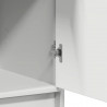 Highboard Biały 40 x 40,5 x 135 cm Materiał drewnopochodny