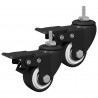 Kółka 2 pcs Czarny M6 x 37 mm Żelazo i nylon