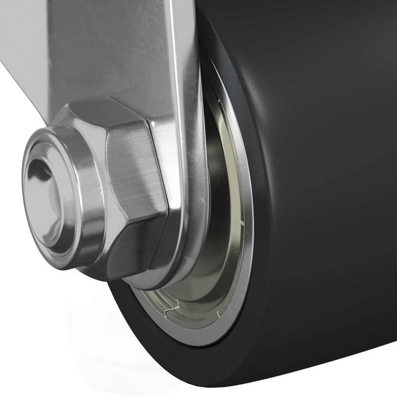 Wózek 2 pcs Srebrny 44,1 x 44,1 x 1,95 mm nylon