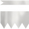 Krawężnik do trawnika 30 pcs Srebrny 100 x 0.05 x 20 cm