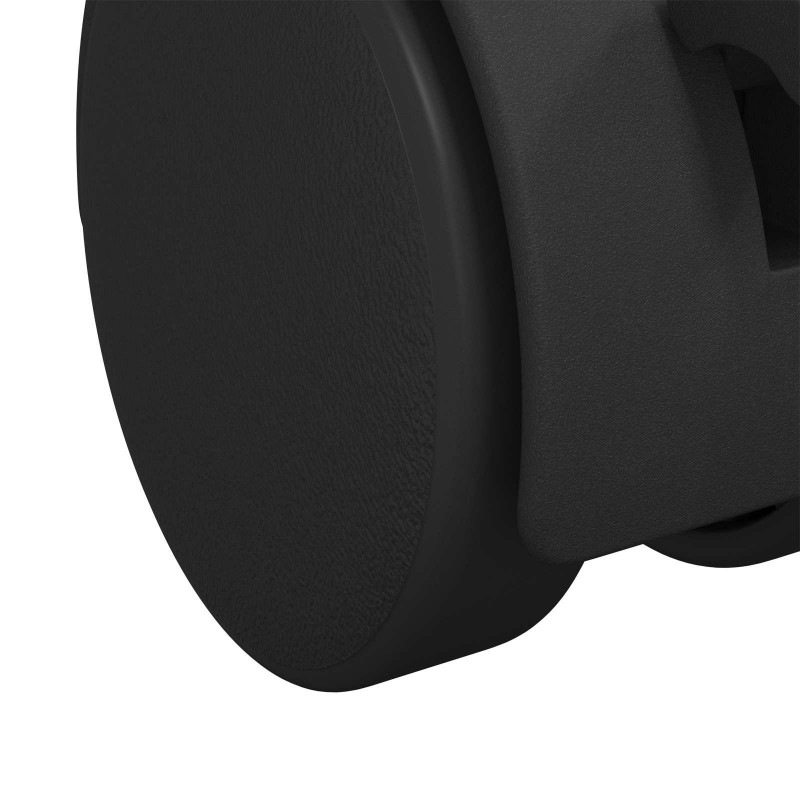 Wózek 2 pcs Czarny 39,5 x 39,5 x 37,8 mm Żelazo i polipropylen