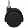 Kółka 2 pcs Czarny 40,1 x 37,8 mm PP i żelazo
