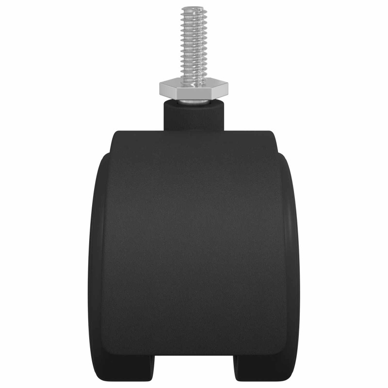 Kółka 2 pcs Czarny 40,1 x 37,8 mm PP i żelazo