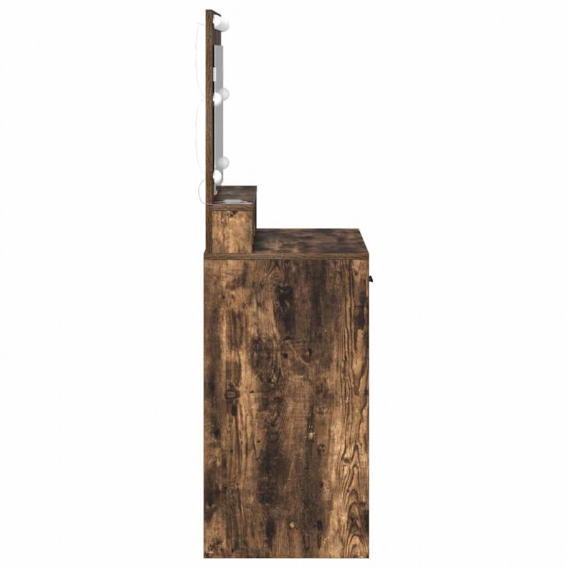 Toaletka Dąb wędzony 79 x 41 x 135 cm Materiał drewnopochodny