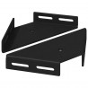 Uchwyt narożny 2 pcs Czarny 138,5 x 50,5 x 16 mm Żelazo
