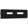 Uchwyt narożny 2 pcs Czarny 138,5 x 50,5 x 16 mm Żelazo