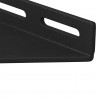 Uchwyt narożny 2 pcs Czarny 138,5 x 50,5 x 16 mm Żelazo
