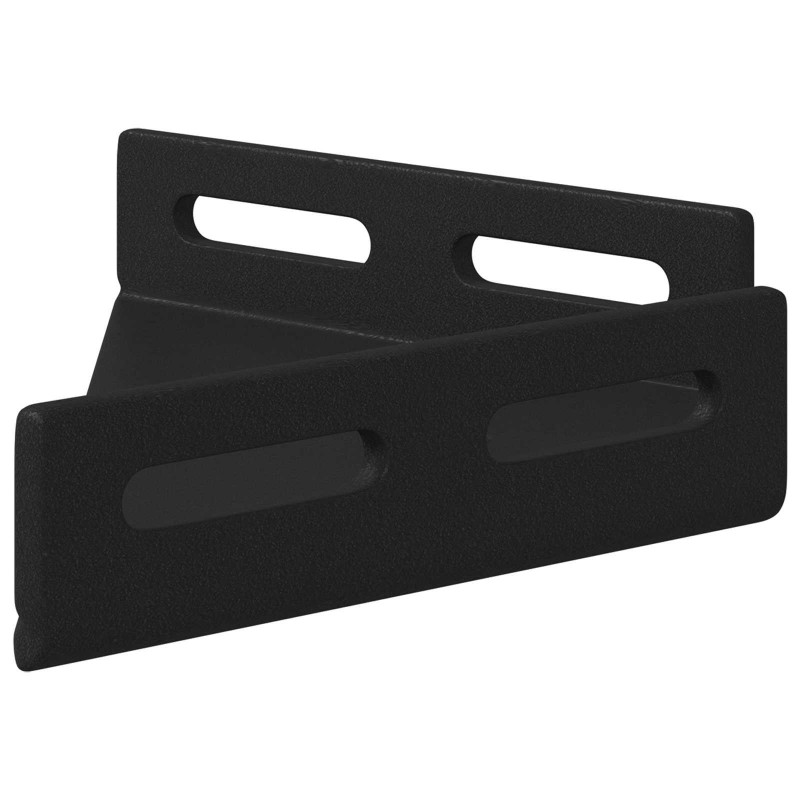 Uchwyt narożny 12 pcs Czarny 138,5 x 50,5 x 16 mm Żelazo