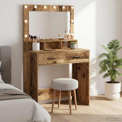 Toaletka Stare drewno 79 x 41 x 135 cm Materiał drewnopochodny