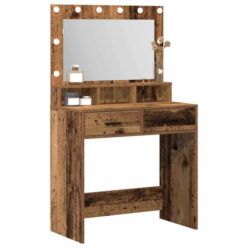 Toaletka Stare drewno 79 x 41 x 135 cm Materiał drewnopochodny