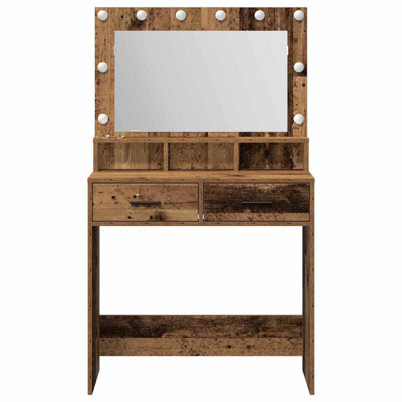Toaletka Stare drewno 79 x 41 x 135 cm Materiał drewnopochodny