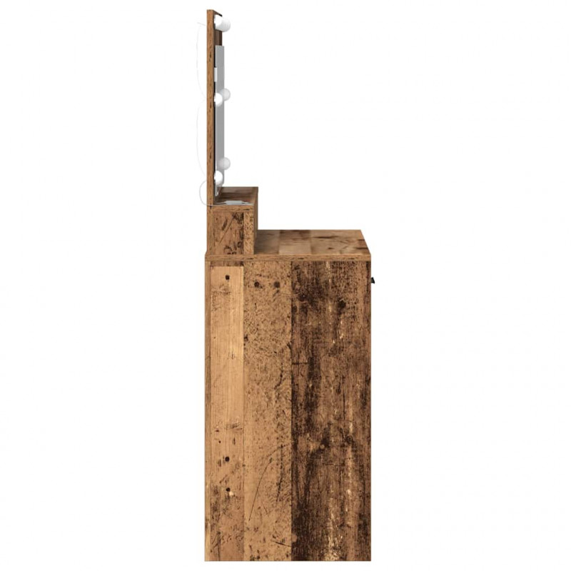 Toaletka Stare drewno 79 x 41 x 135 cm Materiał drewnopochodny