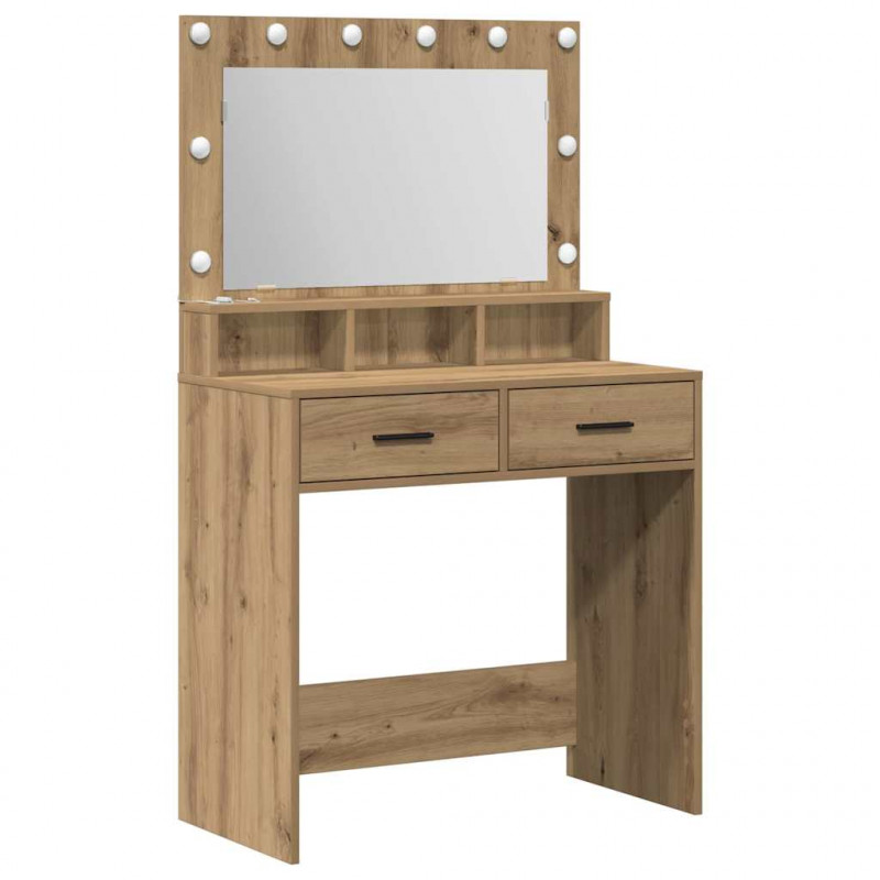 Toaletka z szufladą z półką Dąb rzemieślniczy 79 x 41 x 135 cm