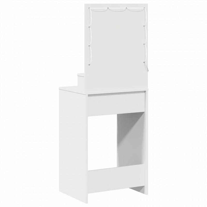 Toaletka z półką Biały 50 x 41 x 135 cm Materiał drewnopochodny