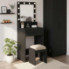 Toaletka Czarny Dąb 50 x 41 x 135 cm Materiał drewnopochodny