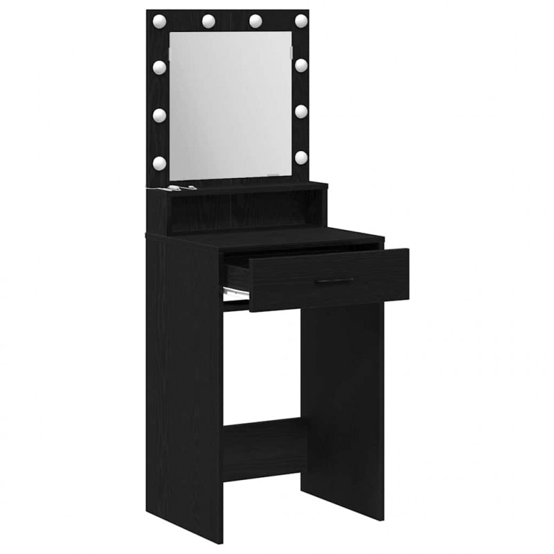 Toaletka Czarny Dąb 50 x 41 x 135 cm Materiał drewnopochodny
