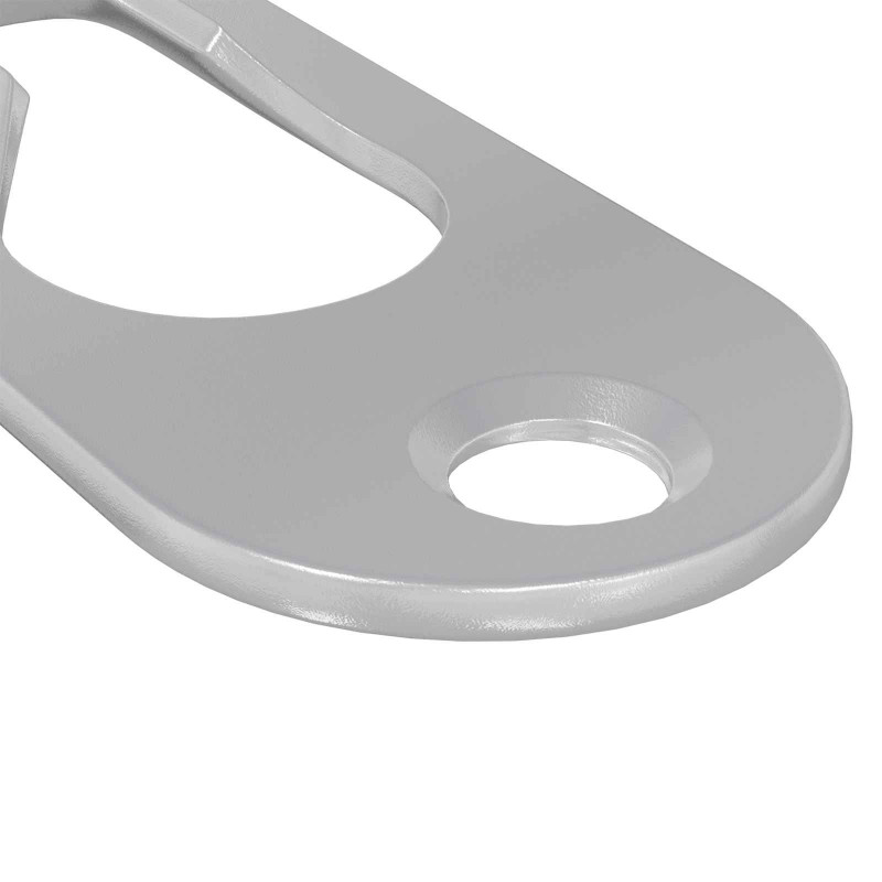 Wieszak na otwór 2 pcs Srebrny 45 x 16 x 3.5 mm Żelazo