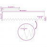 Krawężnik do trawnika 20 pcs Srebrny 100 x 0.05 x 20 cm