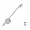 Zawias wspierający pokrywę 12 pcs Srebrny 194 x 36 x 18 mm