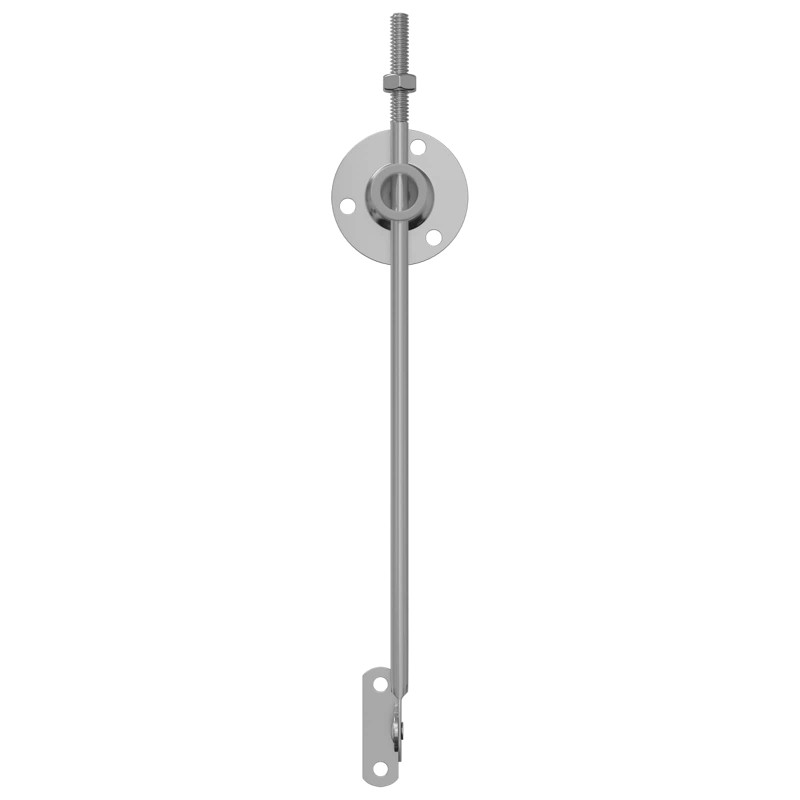 Zawias wspierający pokrywę 12 pcs Srebrny 194 x 36 x 18 mm