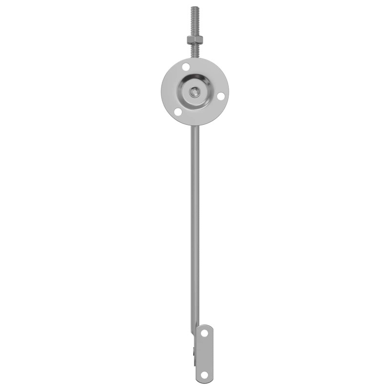 Zawias wspierający pokrywę 12 pcs Srebrny 194 x 36 x 18 mm