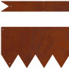 Krawężnik do trawnika 20 pcs Brązowy 100 x 0.05 x 20 cm