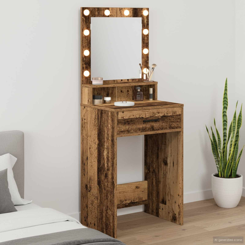 Toaletka Stare drewno 50 x 41 x 135 cm Materiał drewnopochodny