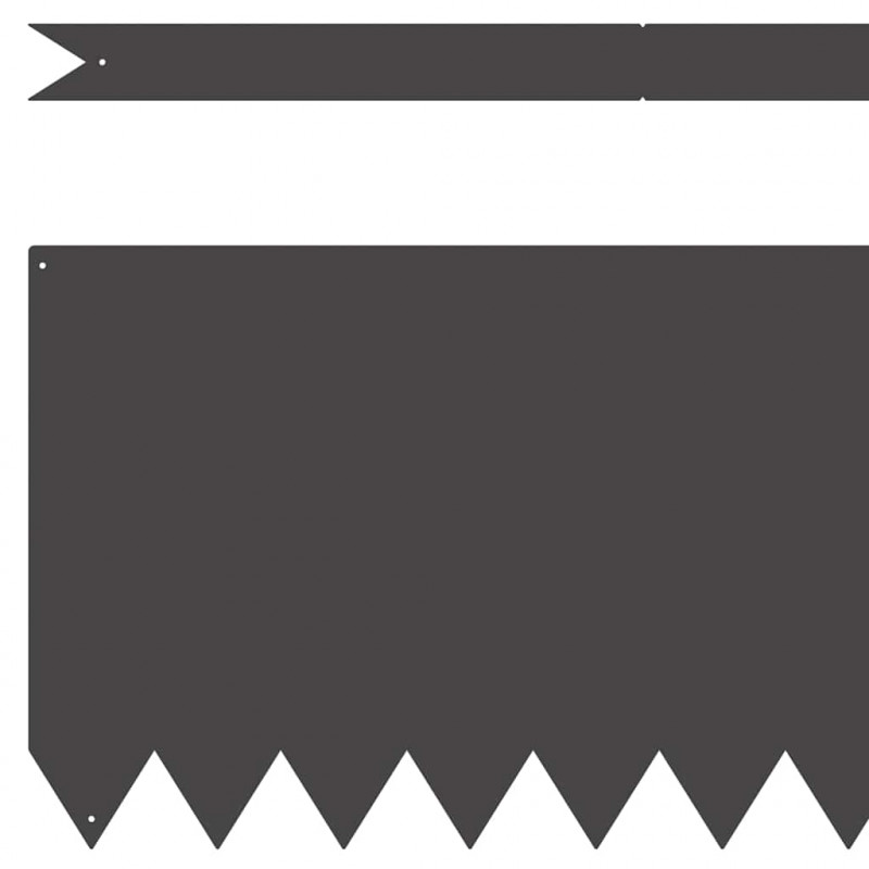 Krawężnik do trawnika 10 pcs Czarny 100 x 0.05 x 20 cm