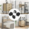 Poziomice meblowe Z regulacją 2 pcs Czarny M6 PP
