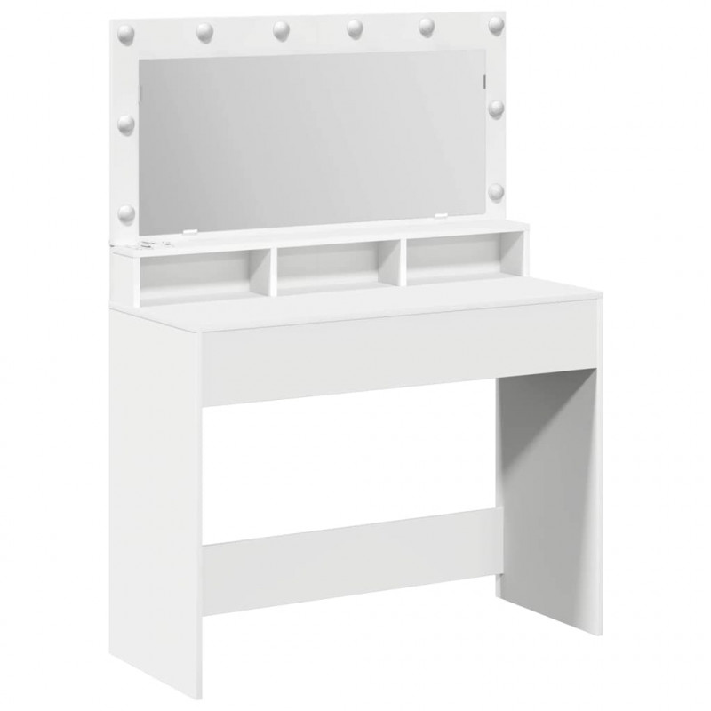 Toaletka Biały 100 x 41 x 135 cm Materiał drewnopochodny