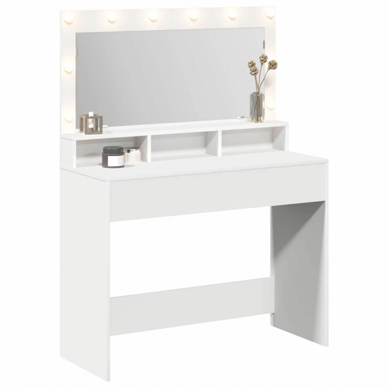 Toaletka Biały 100 x 41 x 135 cm Materiał drewnopochodny