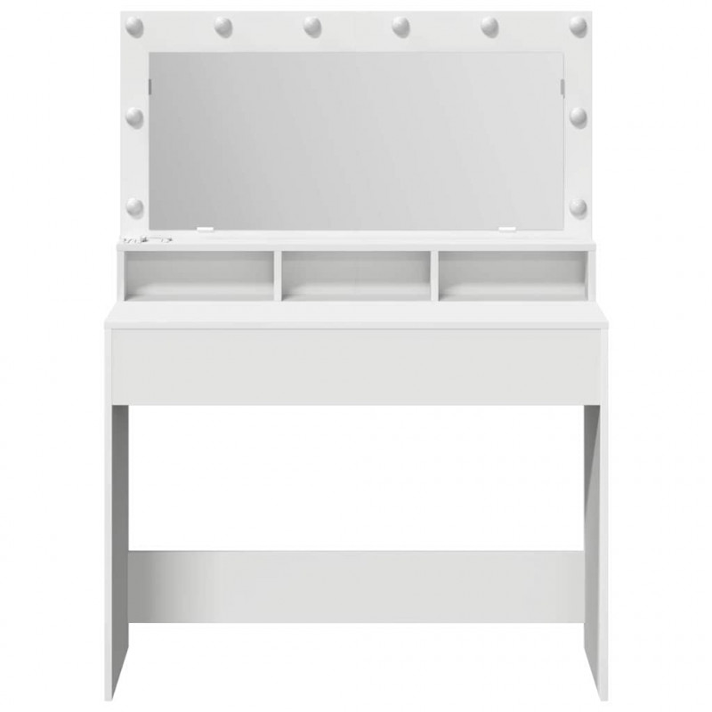 Toaletka Biały 100 x 41 x 135 cm Materiał drewnopochodny