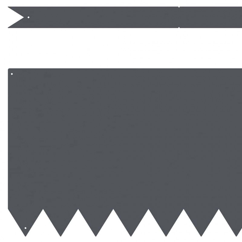 Krawężnik do trawnika 10 pcs Antracyt 100 x 0.05 x 20 cm
