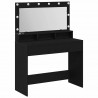 Toaletka Czarny Dąb 100 x 41 x 135 cm Materiał drewnopochodny