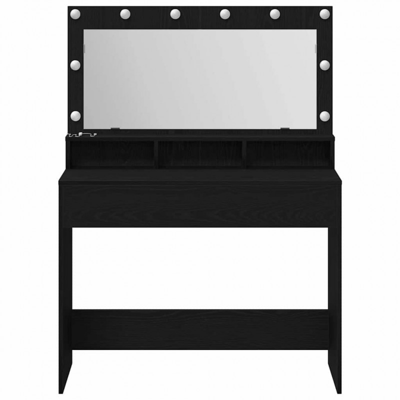 Toaletka Czarny Dąb 100 x 41 x 135 cm Materiał drewnopochodny