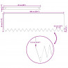 Krawężnik do trawnika 10 pcs Antracyt 100 x 0.05 x 20 cm