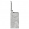Toaletka z półką Z lustrem Betonowy szary 100 x 41 x 135 cm