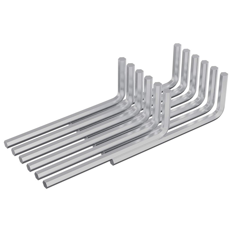 Klucz Szesnastokątny 12 pcs Srebrny 32 x 86 mm Stal