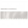 Krawężnik do trawnika 10 pcs Srebrny 100 x 0.05 x 20 cm
