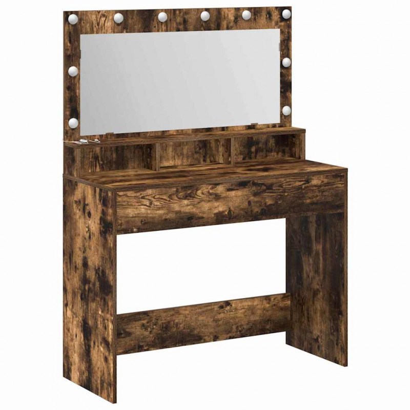 Toaletka Dąb wędzony 100 x 41 x 135 cm Materiał drewnopochodny