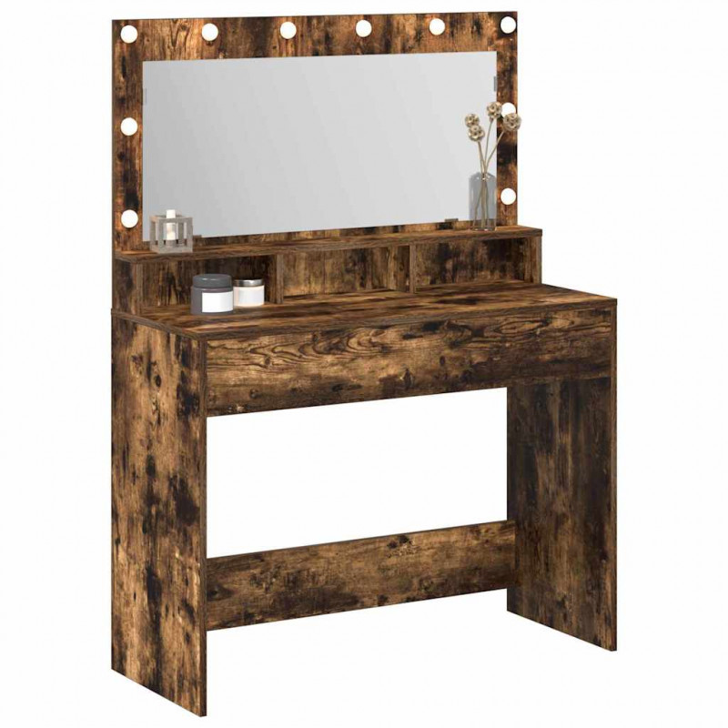 Toaletka Dąb wędzony 100 x 41 x 135 cm Materiał drewnopochodny