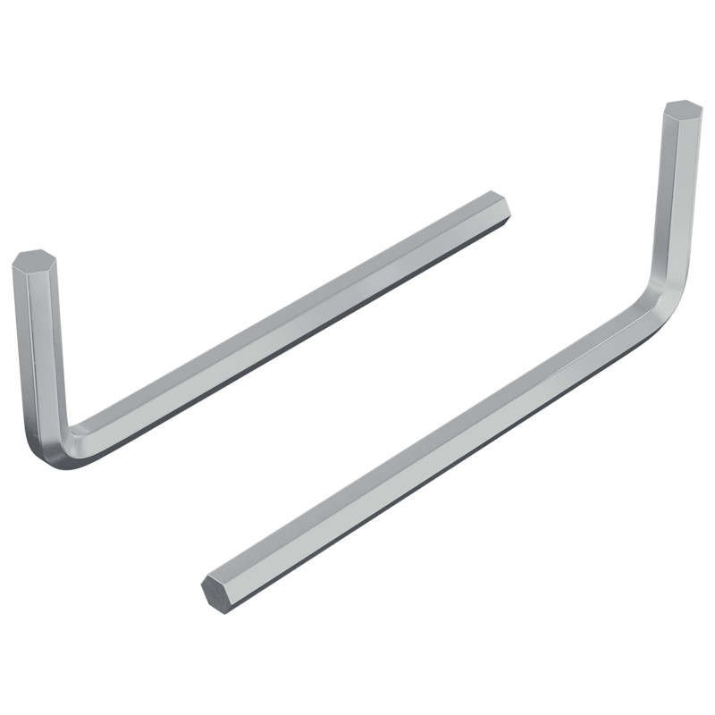 Klucz Szesnastokątny 2 pcs Srebrny 32 x 86 mm Stal