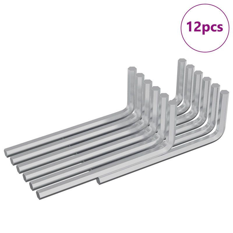 Klucz Szesnastokątny 12 pcs Srebrny 32 x 86 mm Stal